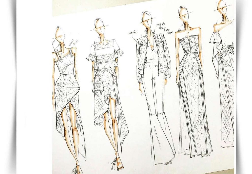 طراحی و برش پارچه و طراحی لباس 